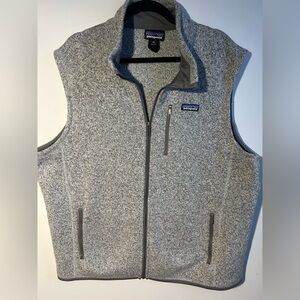 Patagonia Heather Gray Fleece Vest 2XL